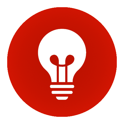 rotes Icon für den Bereich Projekte